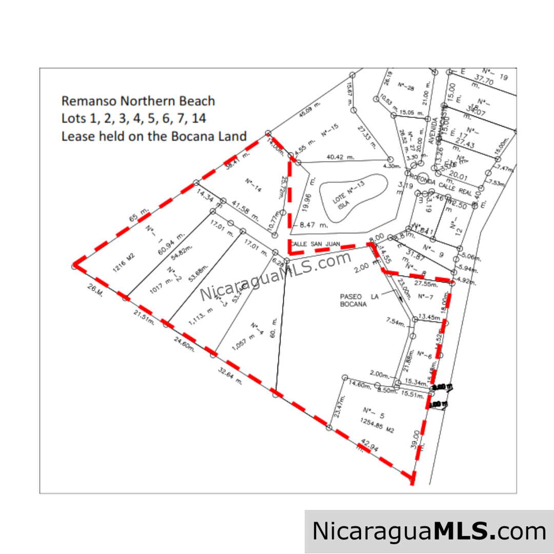 Beachfront Land for Sale located in Playa Remanso San Juan del Sur