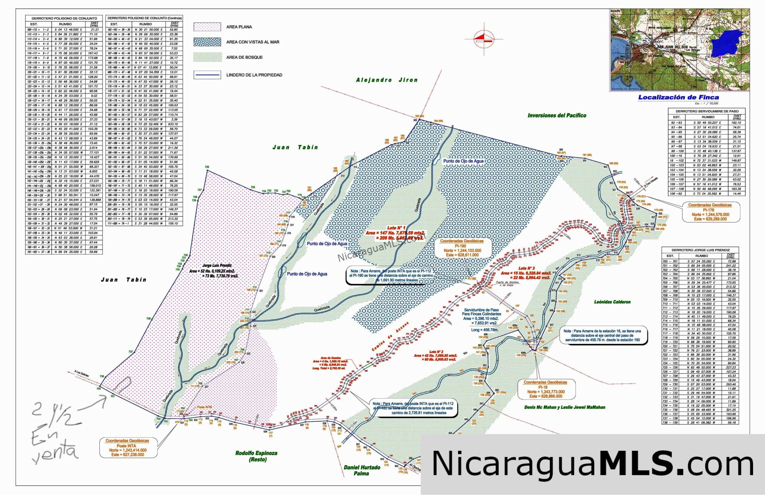 580 acres in el Valle, San Juan del Sur