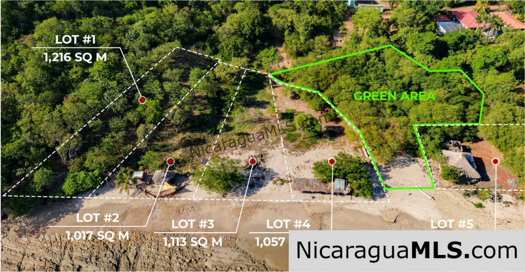 Beachfront Land for Sale located in Playa Remanso San Juan del Sur