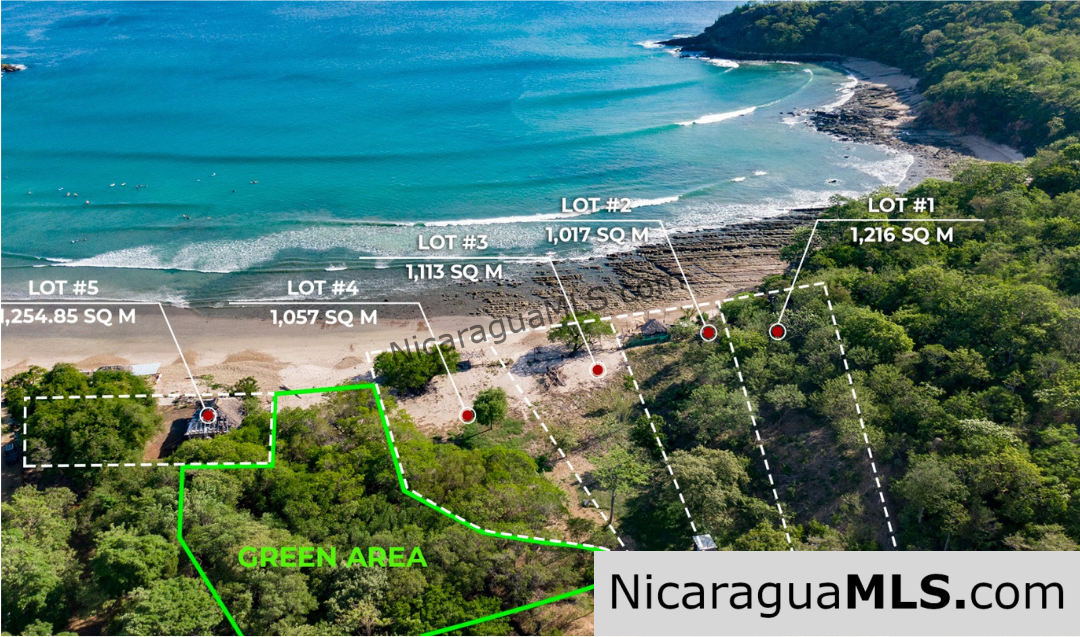 Beachfront Land for Sale located in Playa Remanso San Juan del Sur