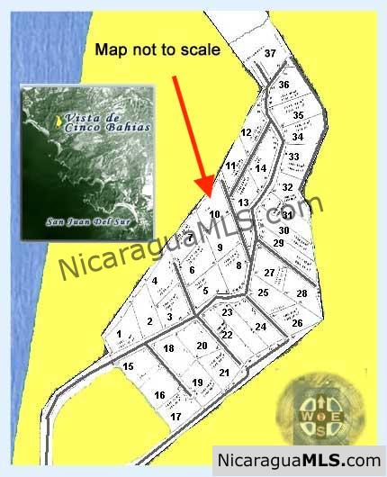 Vista Cinco Bahias lot 10 at Playa Maderas, north of San Juan del Sur