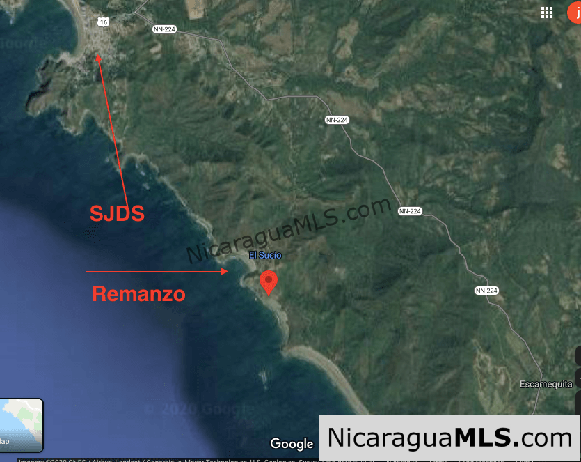 Beachfront lot in Remanso beach, San Juan del Sur-Nicaragua