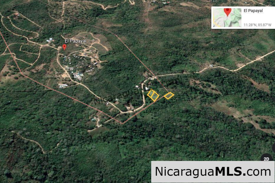 3 Lots for sale in Rancho El Papayal, San Juan del Sur. Panoramic views