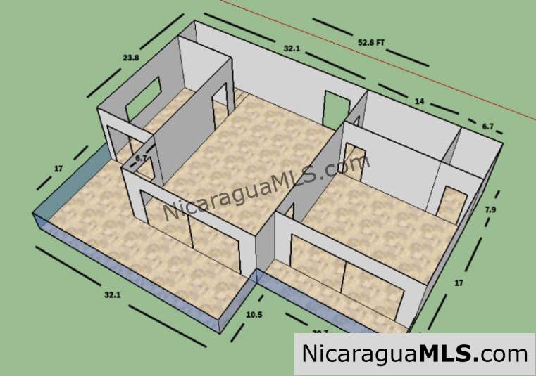 Five bedroom house in Surf Ranch Resort, Popoyo Beach.