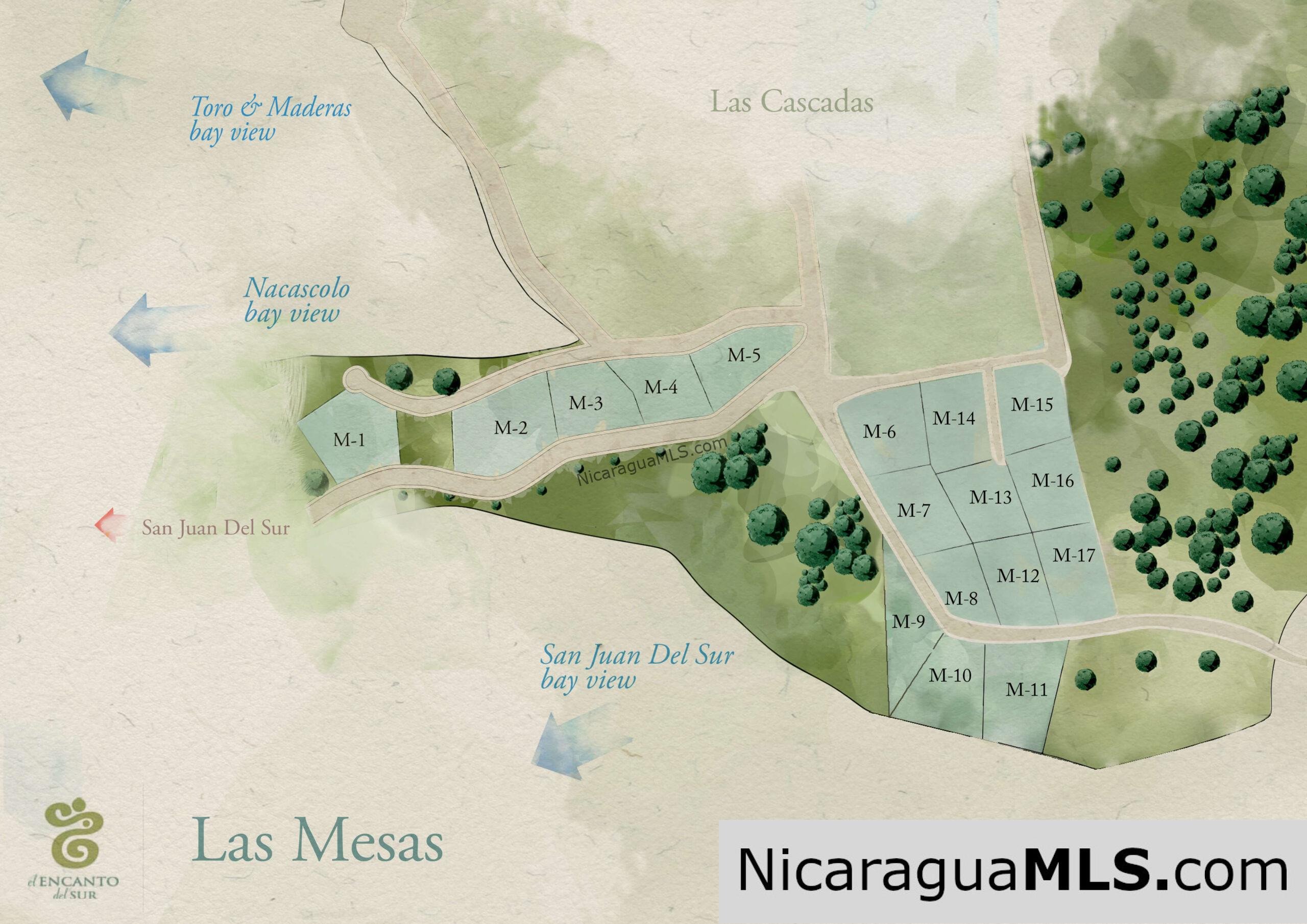 Las Mesas Lots Available in El Encanto del Sur Development, San Juan del Sur-Nicaragua